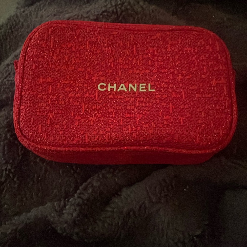 Chanel makeup bag